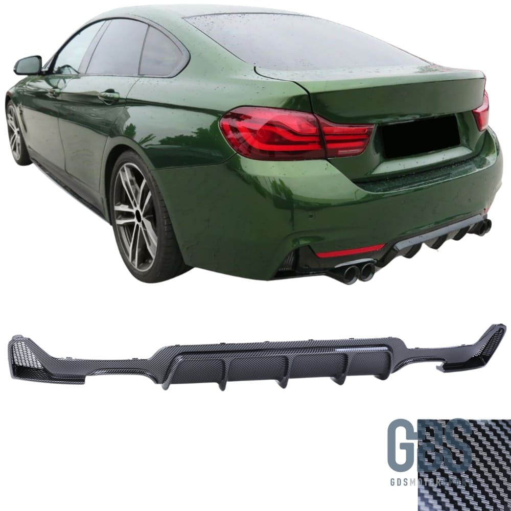 Diffuseur M performance Look Carbone pour BMW F32/ F33/ F36 4 Sorties échappement - Éléments de carrosserie - GDS Motorsport