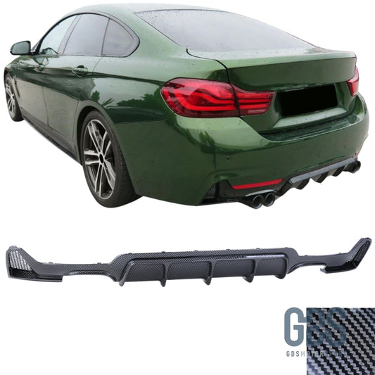 Diffuseur M performance Look Carbone pour BMW F32/ F33/ F36 4 Sorties échappement - Éléments de carrosserie - GDS Motorsport