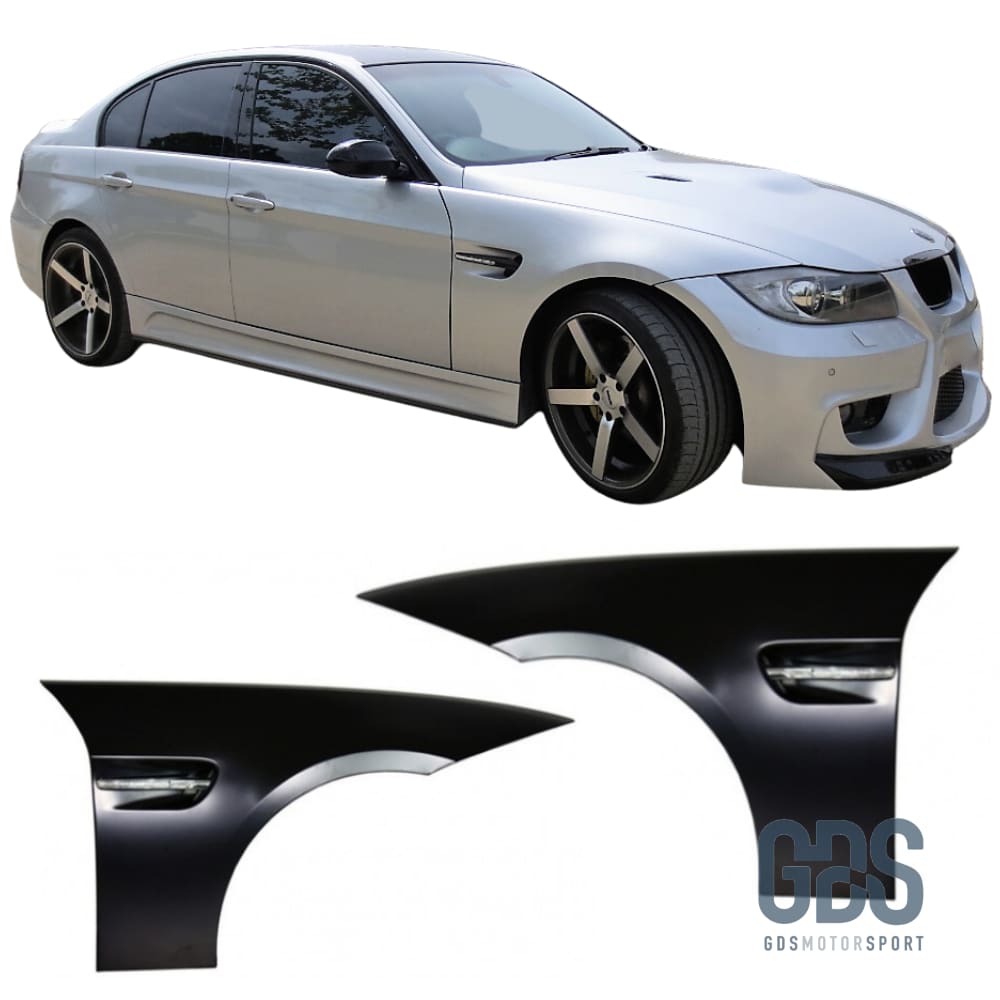 2 Ailes avants look M3 pour BMW Série 3 E90 / E91 Éléments de carrosserie GDS Motorsport