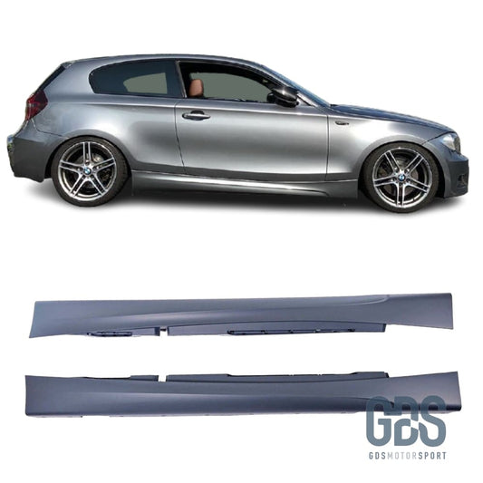 Bas de caisse Pack M pour BMW Serie 1 E81 / E82 / E88 3 portes Pare Choc kit carrosserie GDS Motorsport