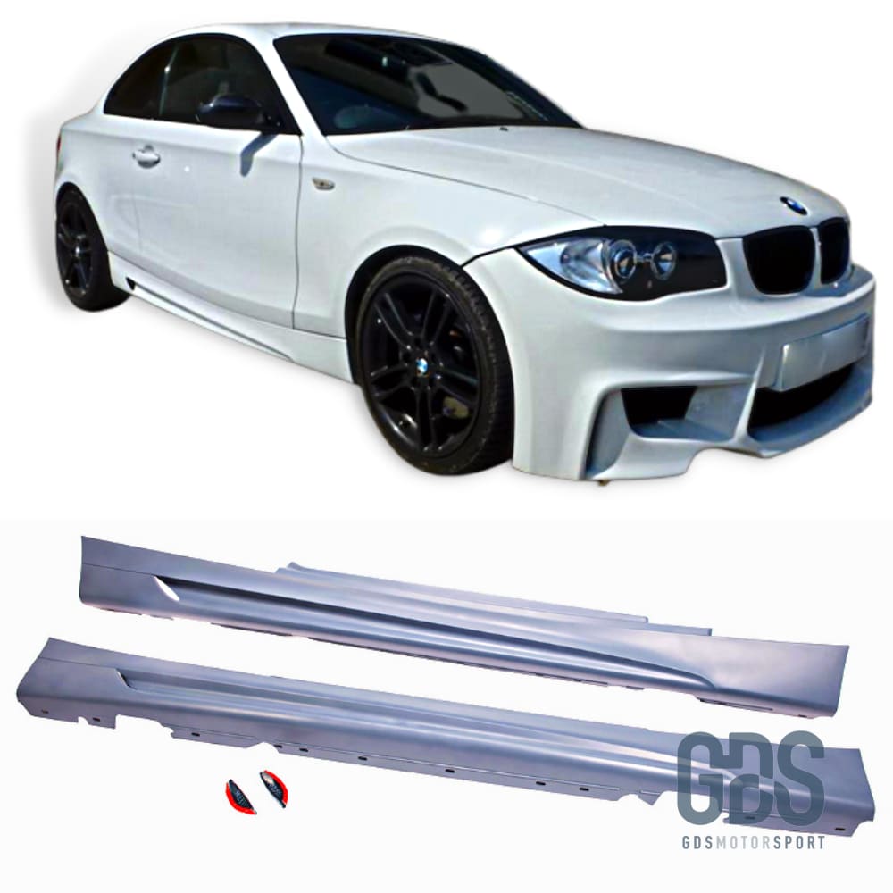 Bas de caisse Pack M Performance pour BMW Serie 1 E81 / E82 / E88 3 portes Pare Choc kit carrosserie GDS Motorsport