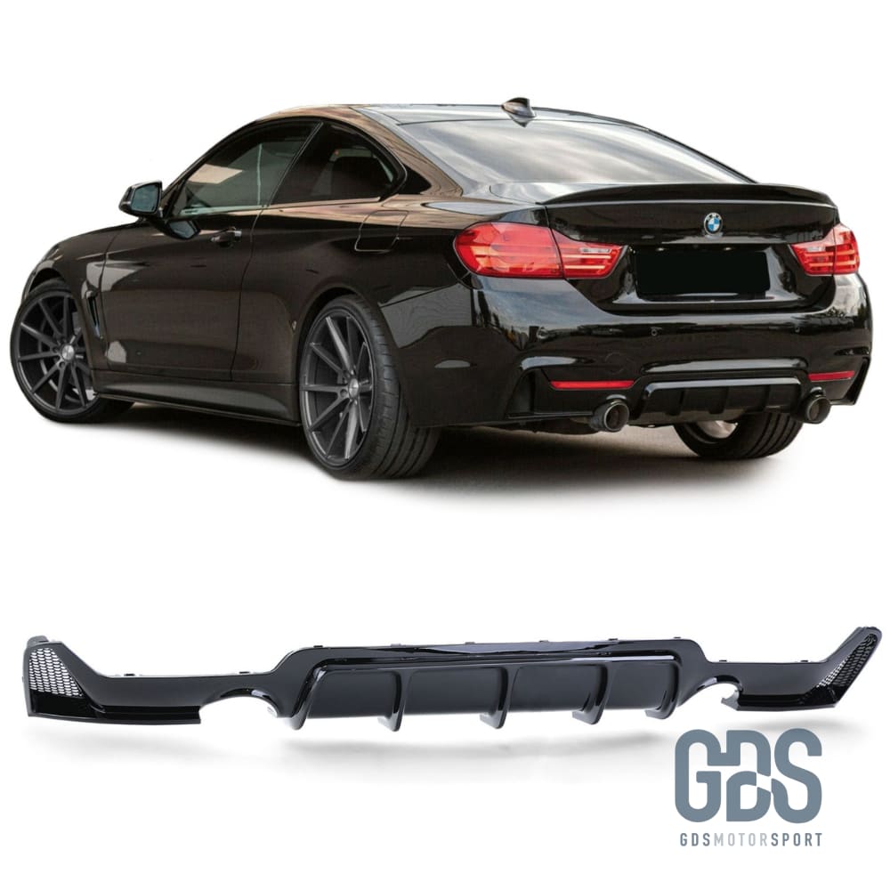 Diffuseur M performance Noir Brillant pour BMW F32/ F33/ F36 Sortie gauche/droite 435 I/D 440i - Éléments de carrosserie - GDS Motorsport
