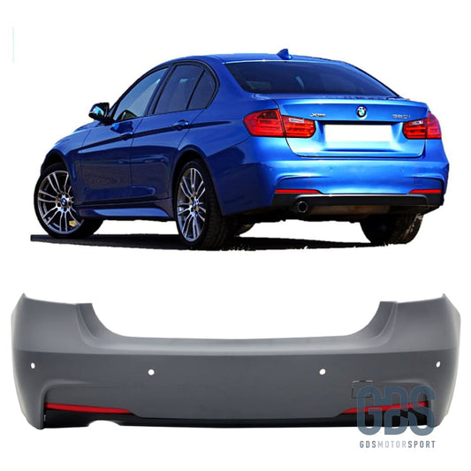 Pare choc arriere Pack M pour BMW F30 berline Sortie simple gauche Choc kit carrosserie GDS Motorsport