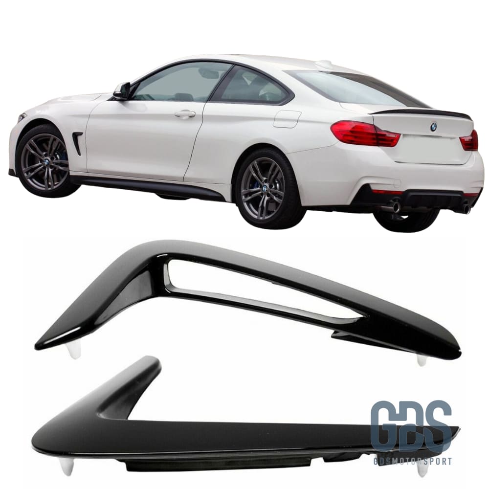 2 Grilles d’aile Noir Brillant BMW F32 / F33 / F36 shadow line - calandres - GDS Motorsport