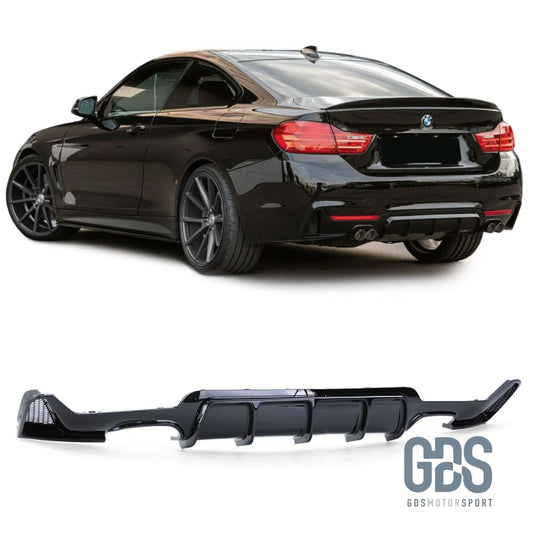 Diffuseur M performance Noir Brillant pour BMW F32/ F33/ F36 4 Sorties échappement - Éléments de carrosserie - GDS Motorsport
