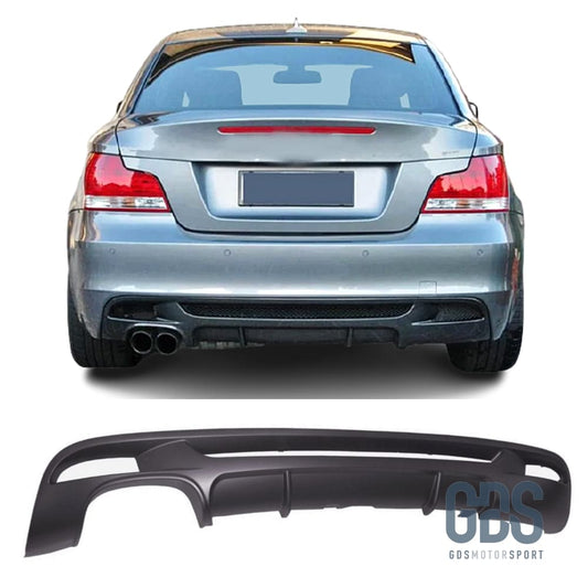 Diffuseur M performance parechoc arriere Pack E82/88 Double sortie Gauche Pare Choc kit carrosserie GDS Motorsport