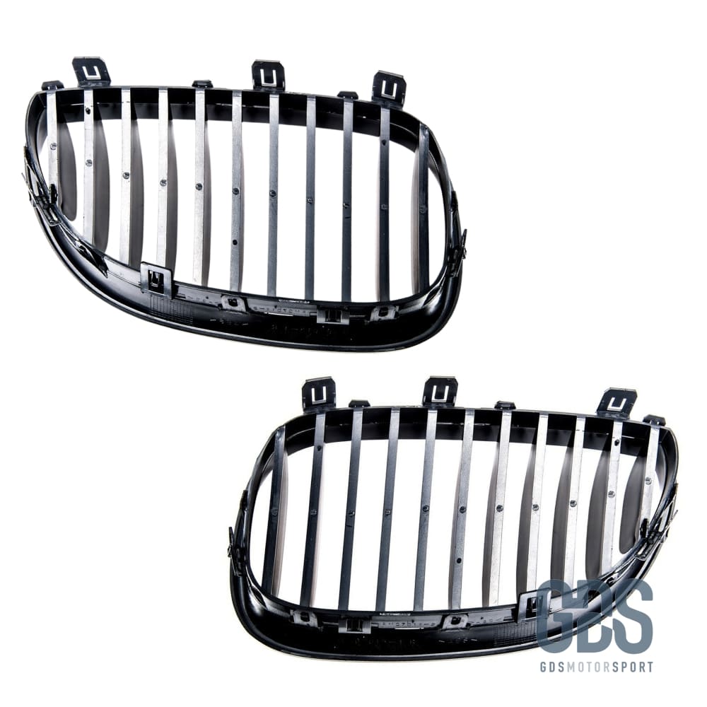2 Grilles de calandre NOIR Brillant BMW serie 5 E60 E61 2003 a 2010 - Calandres - GDS Motorsport