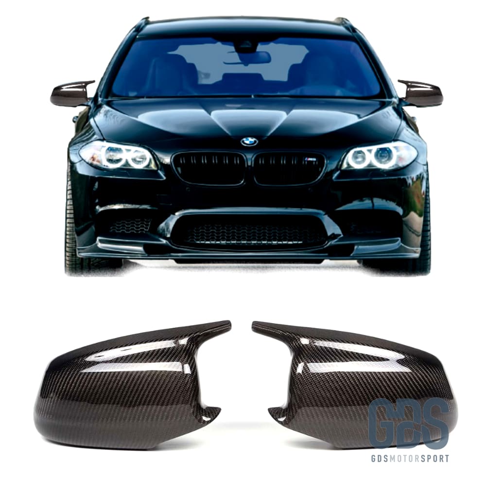 Coques de rétroviseur en vrai Carbone look M Performance pour BMW F10 / F11 Phase 1 - Pieces carbone - GDS Motorsport