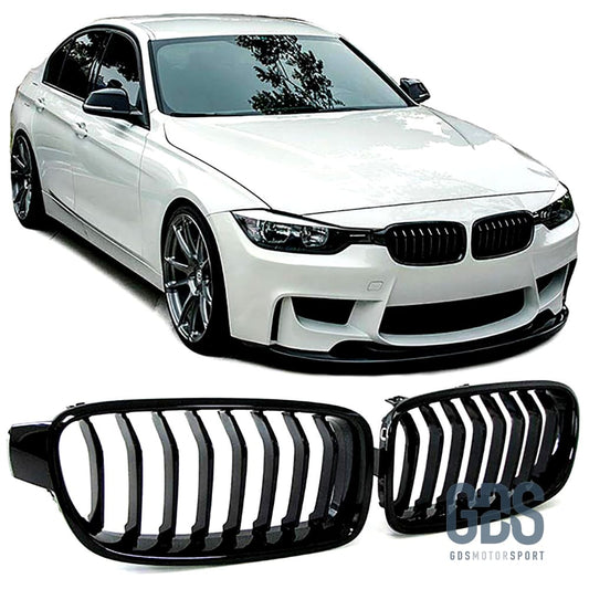 Grilles de calandre Noir Brillant Laqué BMW F30 / F31 - calandres - GDS Motorsport