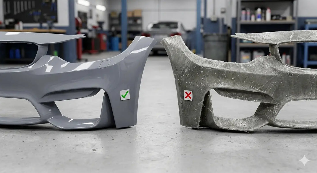 Pare-choc bmw: plastique abs vs fibre de verre — le vrai comparatif