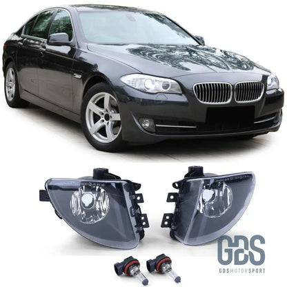 2 antibrouillards type origine Fond Noir pour BMW Série 5 F10 F11 phase 1 - PHARES FEUX - GDS Motorsport