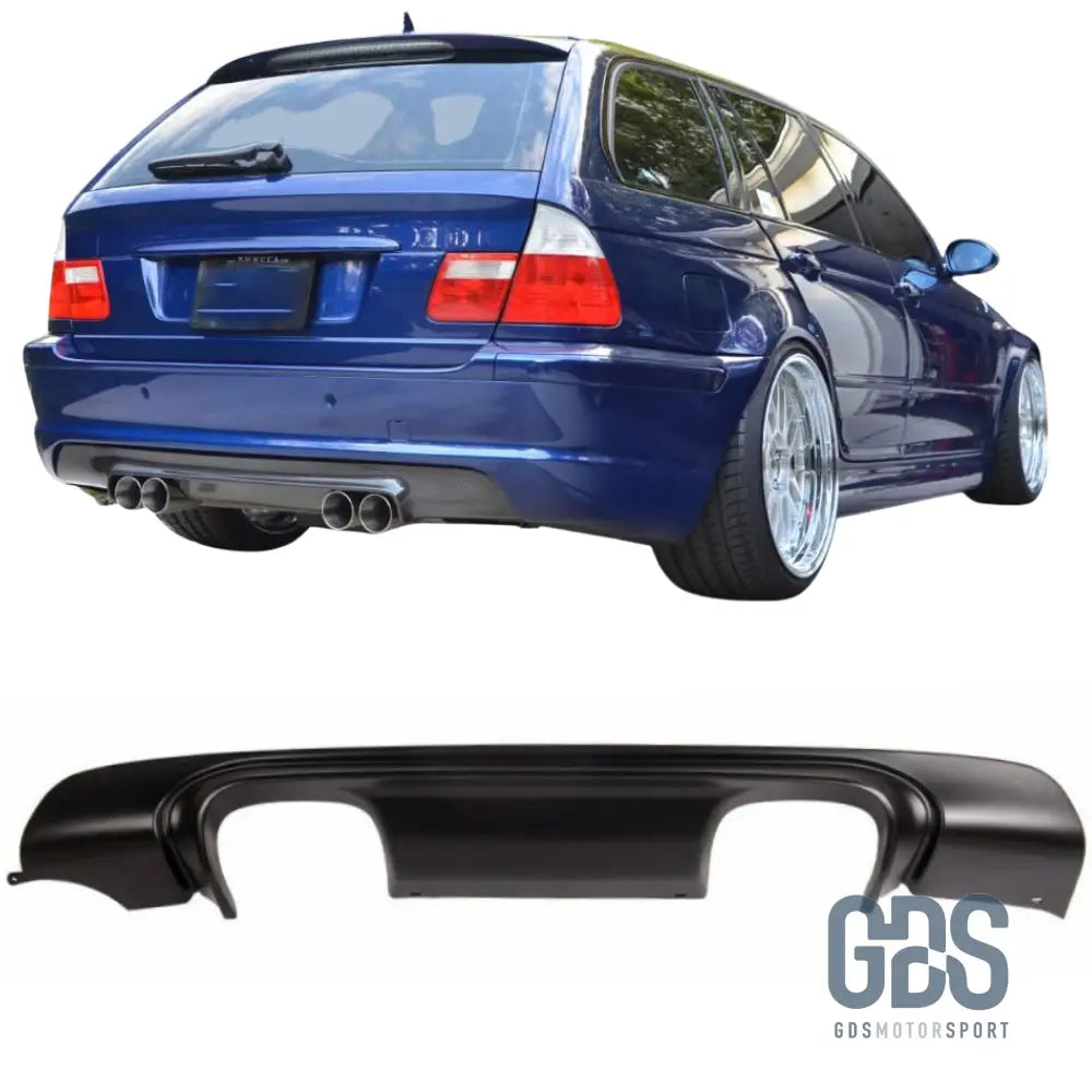 Diffuseur arrière Look M3 CSL pour BMW E46 avec pare choc pack M - Éléments de carrosserie - GDS Motorsport