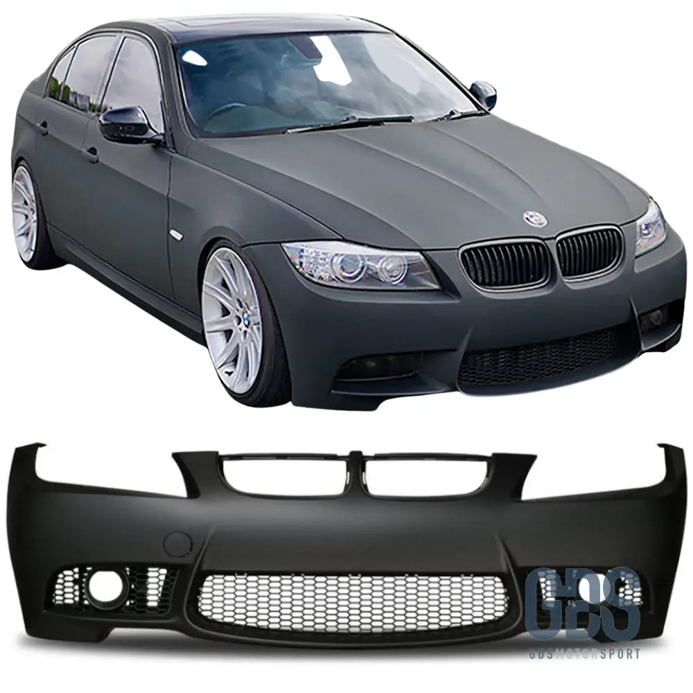 Pare choc avant Look M3 BMW serie 3 E90 / E91 de 2009 a 2011 Phase 2 LCI avec Antibrouillards - Sans PDC - Choc - GDS Motorsport