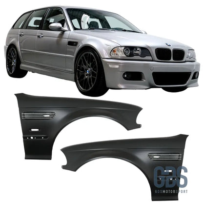 Pack 2 Ailes avant Look M3 pour BMW E46 Phase 1 Berline / Touring - Éléments de carrosserie - GDS Motorsport
