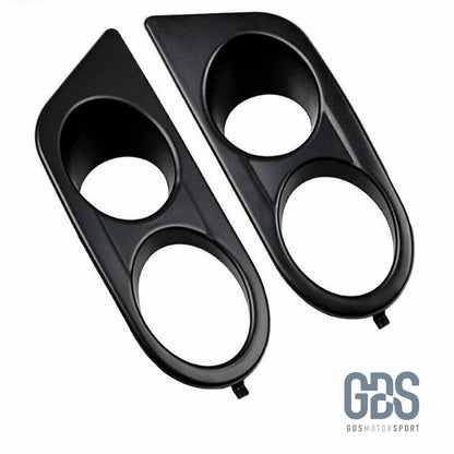 2 Caches / Entourage antibrouillard pour pare choc avant BMW E46 Look Pack M2 - PHARES FEUX - GDS Motorsport