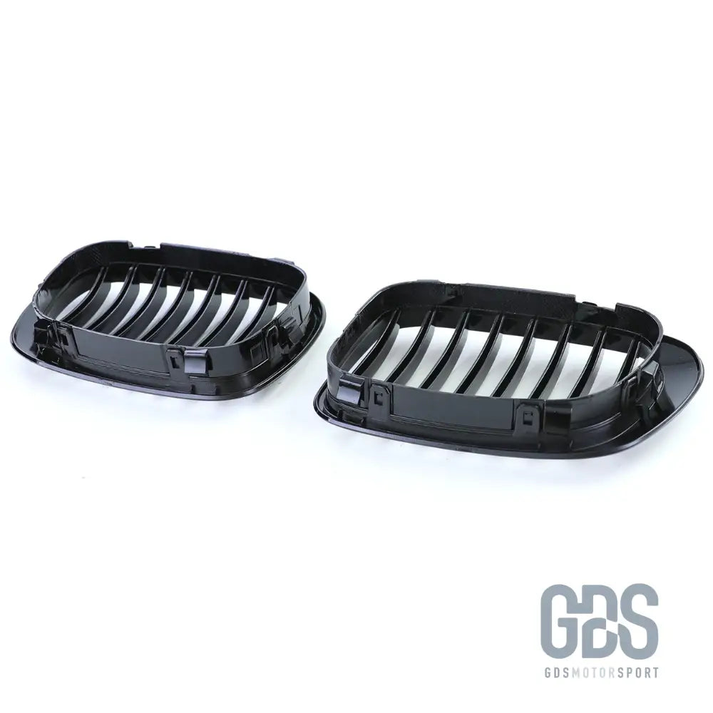 2 grilles de calandre noir brillant pour bmw série 3 e46 phase 1 berline / touring - calandres