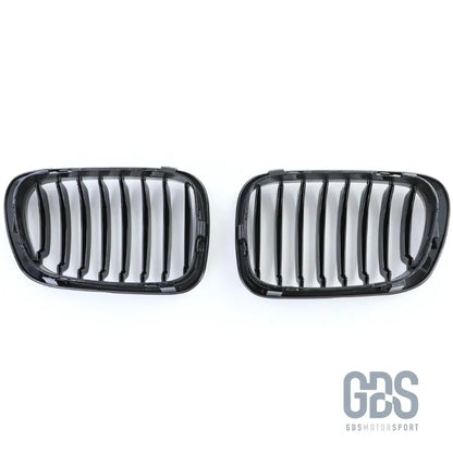 2 grilles de calandre noir brillant pour bmw série 3 e46 phase 1 coupé / cabriolet - calandres