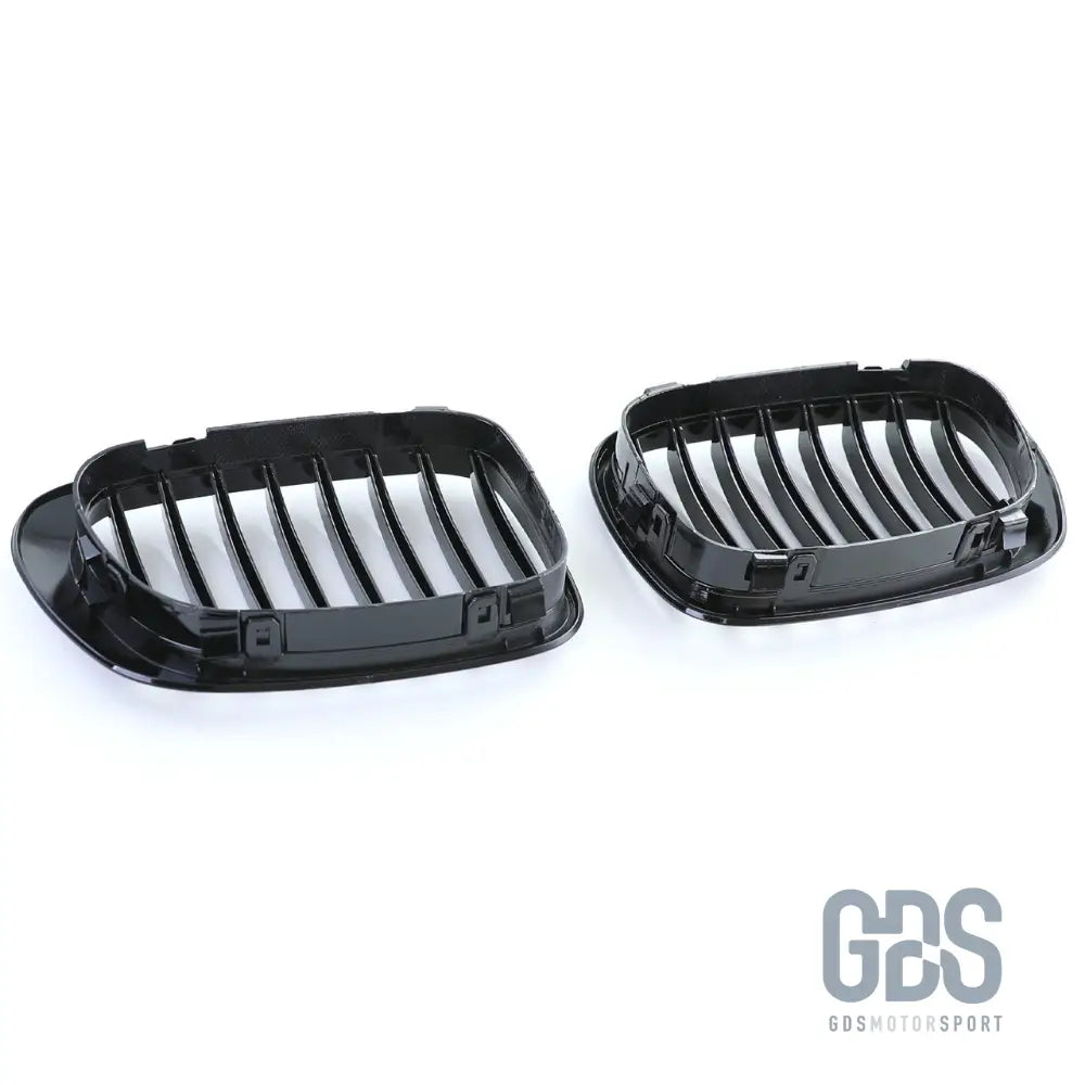 2 grilles de calandre noir brillant pour bmw série 3 e46 phase 1 coupé / cabriolet - calandres