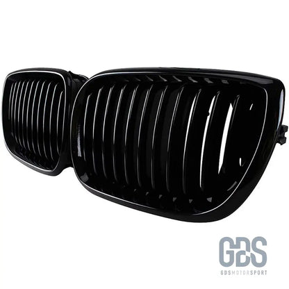 2 grilles de calandre noir brillant pour bmw série 3 e46 phase berline / touring - calandres