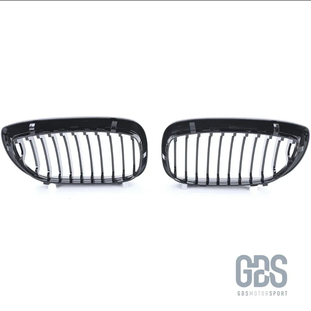 2 grilles de calandre noir brillant pour bmw série 3 e46 phase coupé / cabriolet - calandres