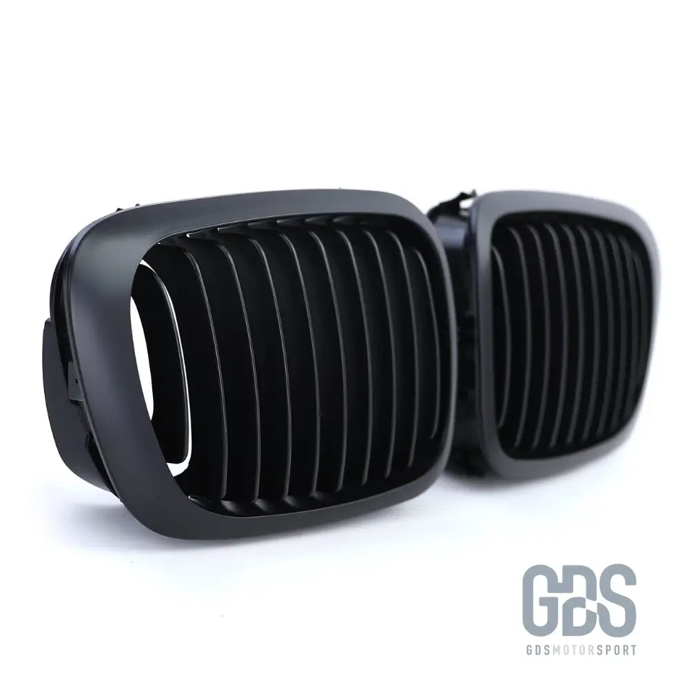 2 grilles de calandre noir mat pour bmw série 3 e46 phase 1 coupé / cabriolet - calandres