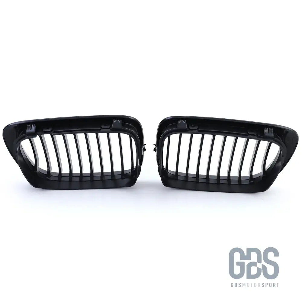 2 grilles de calandre noir mat pour bmw série 3 e46 phase 1 coupé / cabriolet - calandres