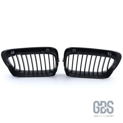 2 grilles de calandre noir mat pour bmw série 3 e46 phase 1 coupé / cabriolet - calandres