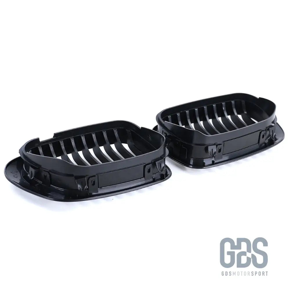 2 grilles de calandre noir mat pour bmw série 3 e46 phase 1 coupé / cabriolet - calandres