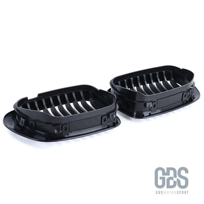 2 grilles de calandre noir mat pour bmw série 3 e46 phase 1 coupé / cabriolet - calandres