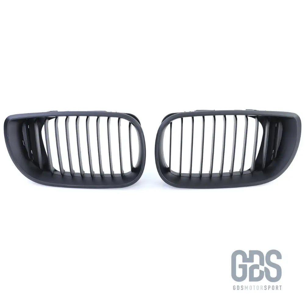 2 grilles de calandre noir mat pour bmw série 3 e46 phase berline / touring - calandres