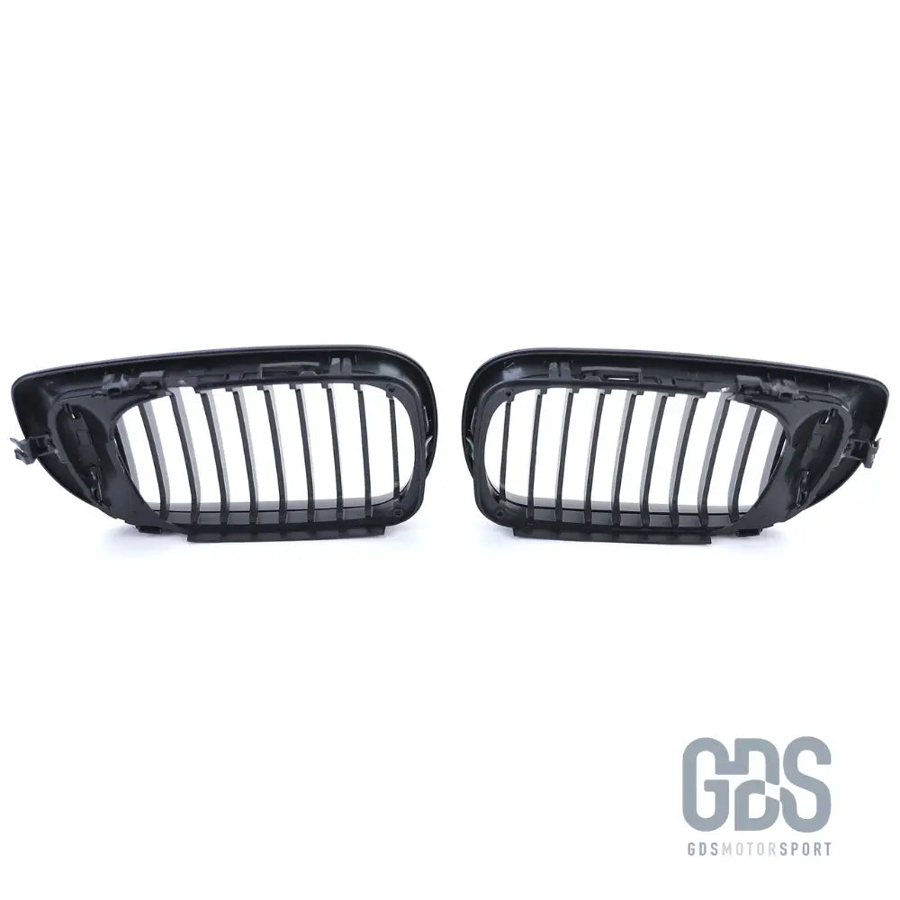 2 grilles de calandre noir mat pour bmw série 3 e46 phase berline / touring - calandres