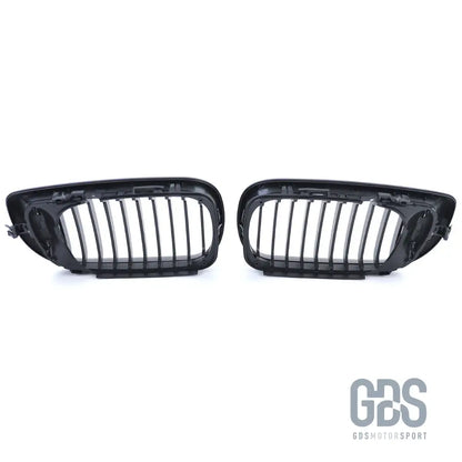 2 grilles de calandre noir mat pour bmw série 3 e46 phase berline / touring - calandres
