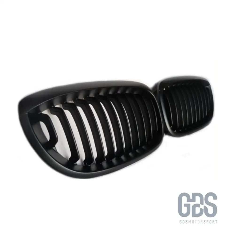 2 grilles de calandre noir mat pour bmw série 3 e46 phase coupé / cabriolet - calandres