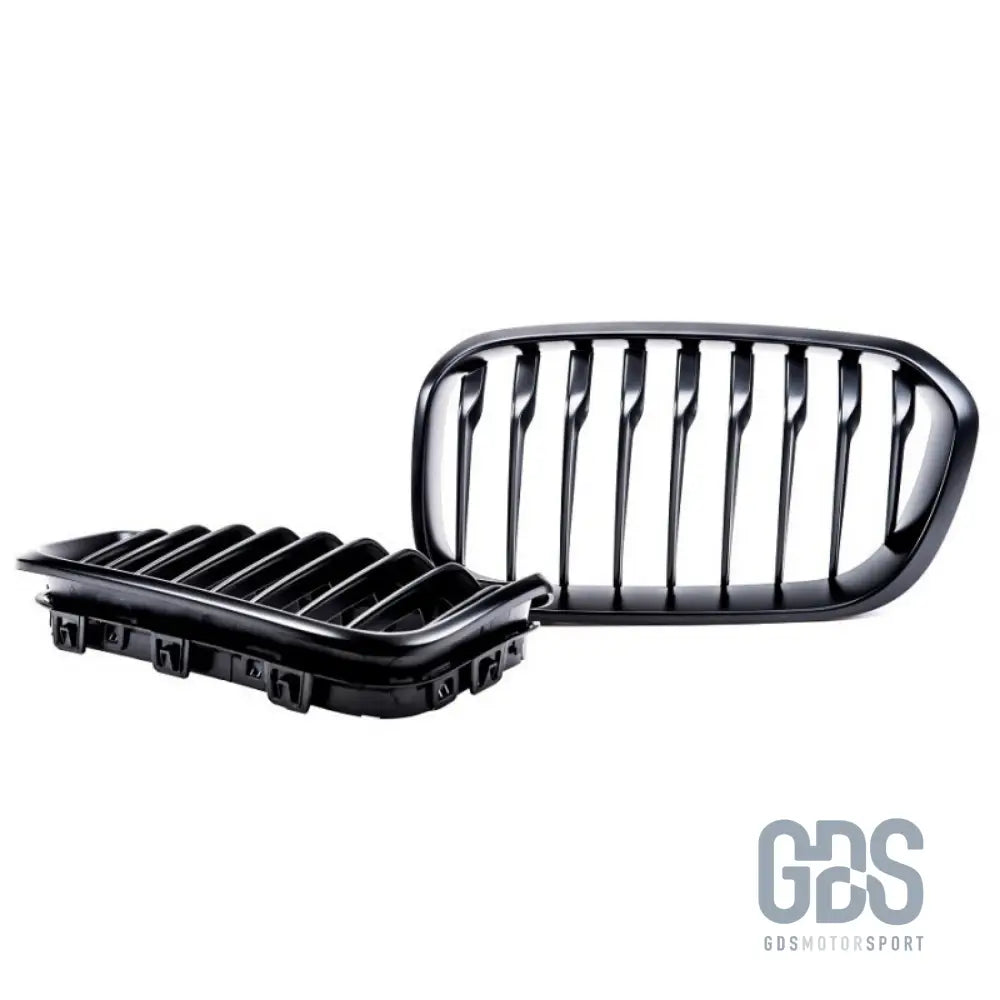 2 grilles calandre noir mate bmw série 1 f20 f21 phase - calandres