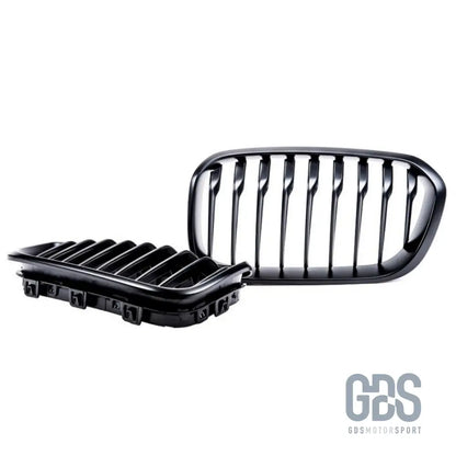 2 grilles calandre noir mate bmw série 1 f20 f21 phase - calandres
