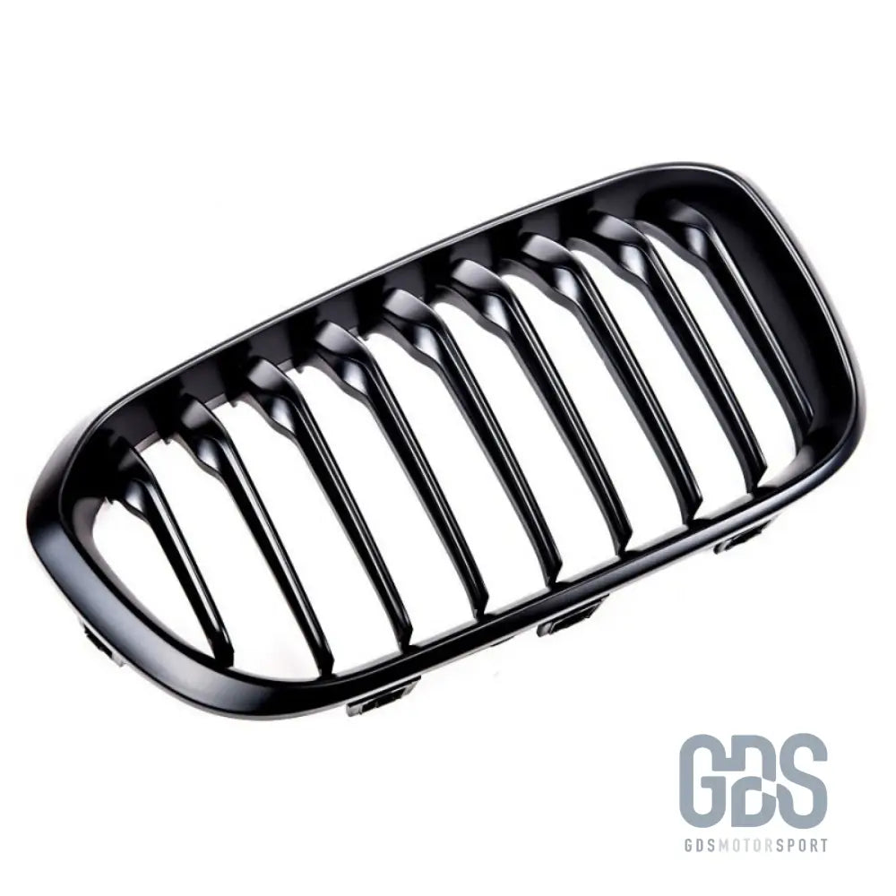 2 grilles calandre noir mate bmw série 1 f20 f21 phase - calandres