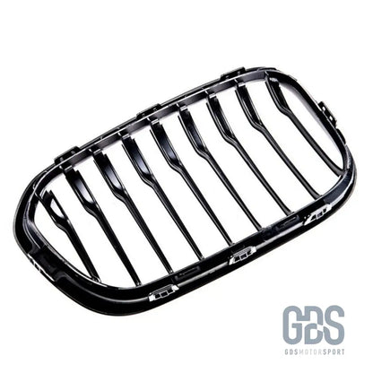 2 grilles calandre noir mate bmw série 1 f20 f21 phase - calandres