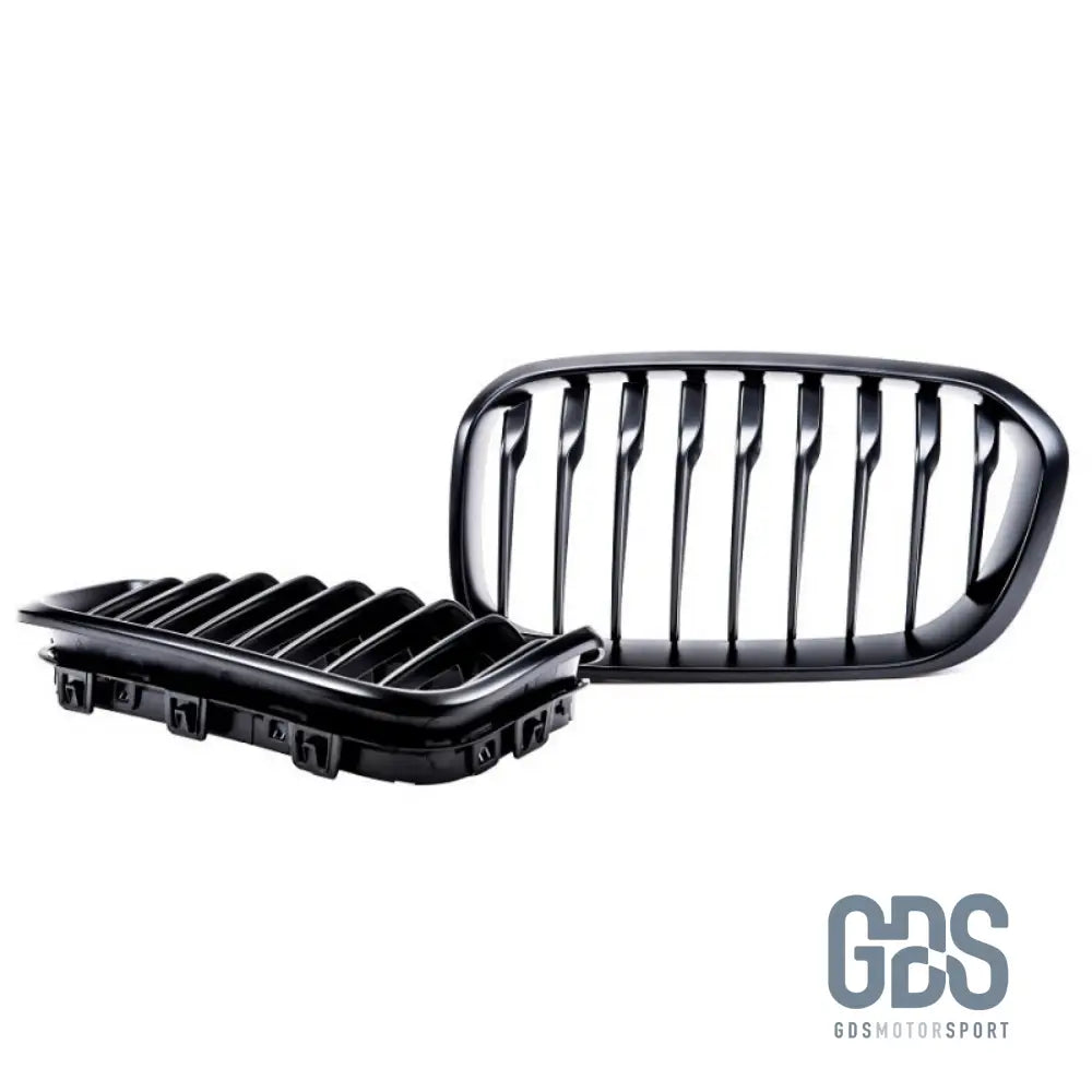 2 Grilles calandre Noir Mate BMW série 1 F20 F21 phase - Calandres - GDS Motorsport