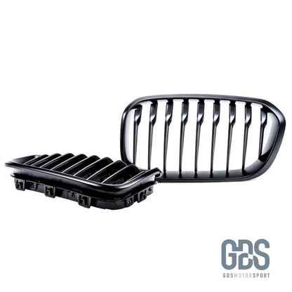 2 Grilles calandre Noir Mate BMW série 1 F20 F21 phase - Calandres - GDS Motorsport