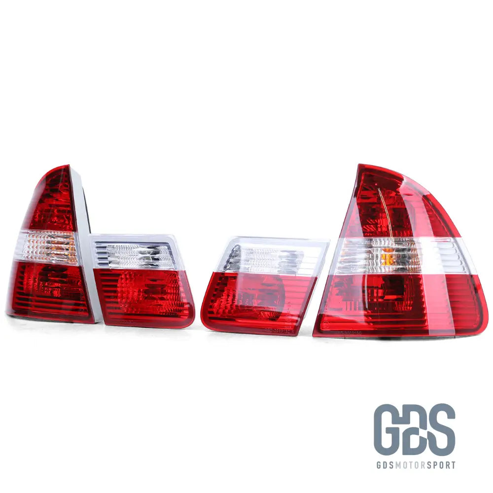 Feux arrières type Phase 2 Rouge cristal transparent BMW E46 Touring de 1998 / 2005 - PHARES FEUX - GDS Motorsport