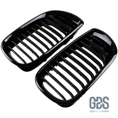 Grilles de calandre NOIR Brillant BMW serie 3 E46 PH2 2001 a 2005 Berline / Touring - Calandres - GDS Motorsport