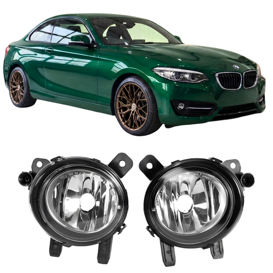 Feux Antibrouillard Transparent, Noir Fumé ou Jaune Rétro pour BMW Série 2 F22 F23 Pare-Choc Standard
