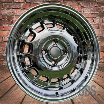 4 jantes classic steel type 2 black chrome bmw r15’’ x 8’’ et20 - jantes et pneus