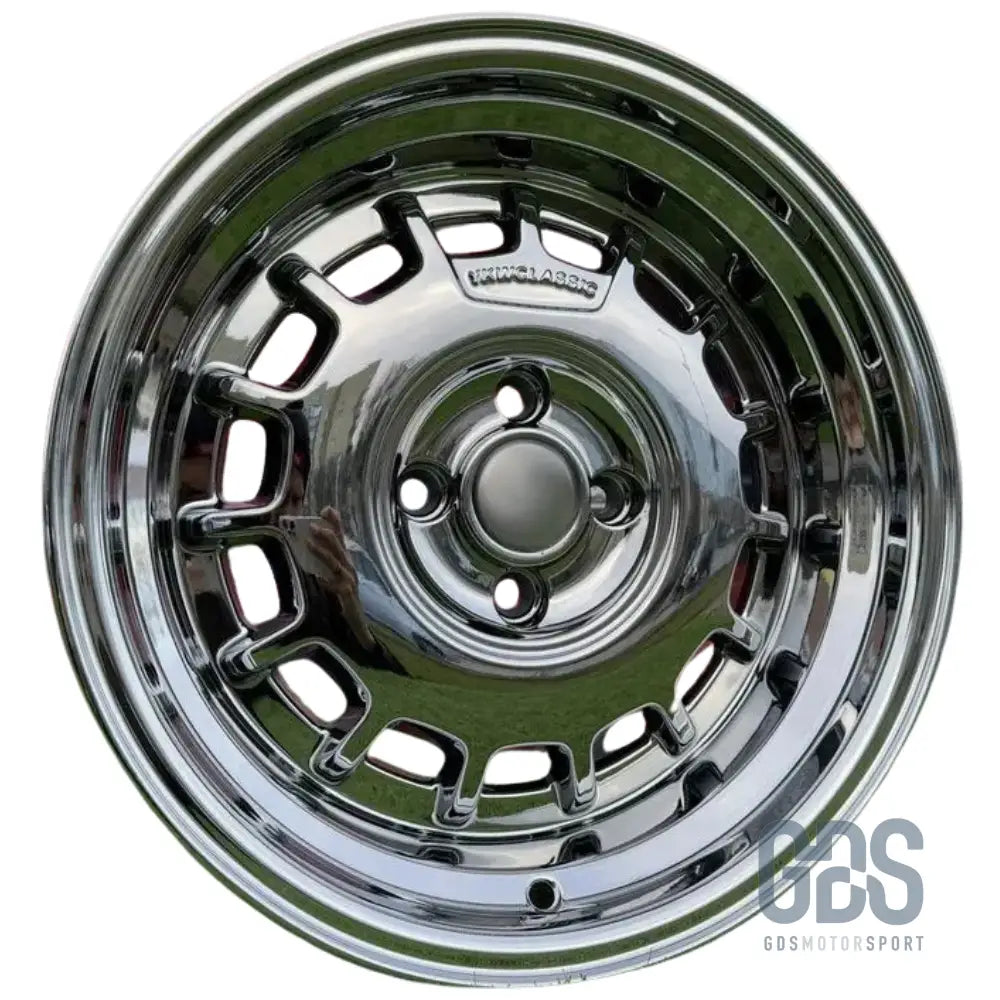 4 jantes classic steel type 2 black chrome bmw r15’’ x 8’’ et20 - jantes et pneus