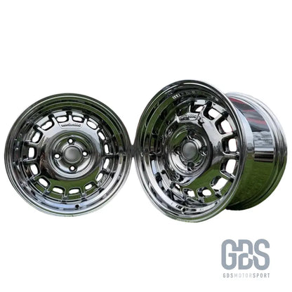 4 jantes classic steel type 2 black chrome bmw r15’’ x 8’’ et20 - jantes et pneus