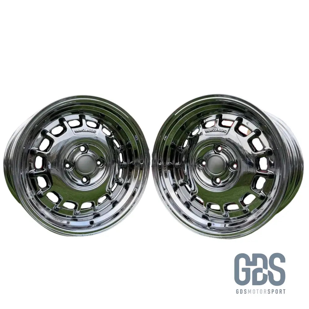4 jantes Classic Steel Type 2 Black Chrome BMW R15’’ X 8’’ ET20 - Jantes et pneus - GDS Motorsport