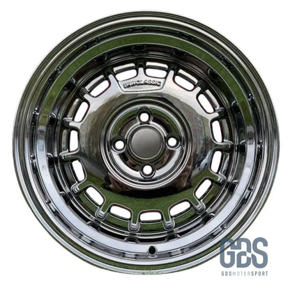 4 jantes Classic Steel Type 2 Black Chrome BMW R15’’ X 8’’ ET20 - Jantes et pneus - GDS Motorsport