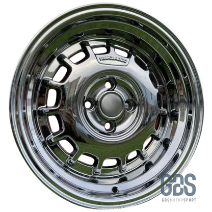 4 jantes Classic Steel Type 2 Black Chrome BMW R15’’ X 8’’ ET20 - Jantes et pneus - GDS Motorsport