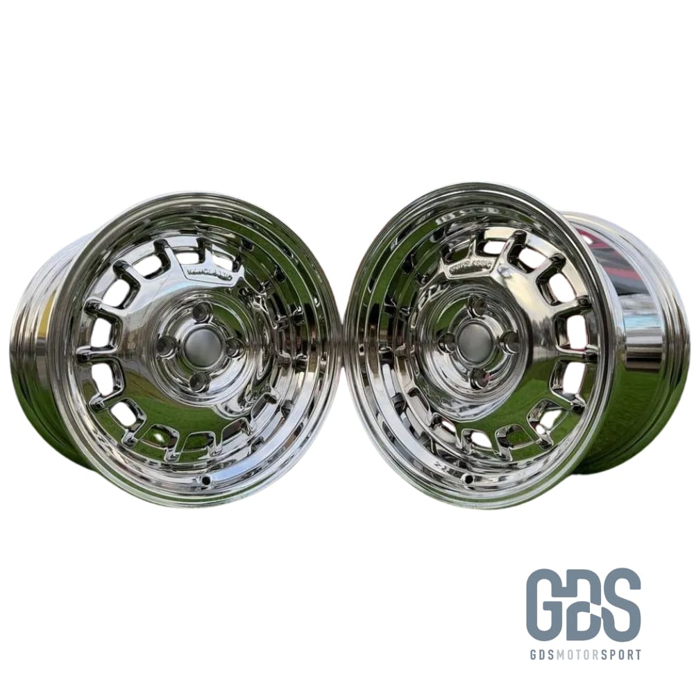 4 jantes Classic Steel Type 2 Chrome BMW R15’’ X 8’’ ET20 - Jantes et pneus - GDS Motorsport