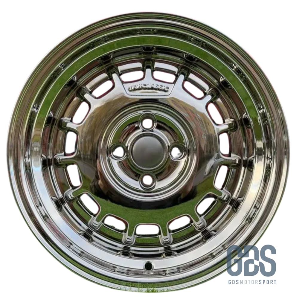 4 jantes Classic Steel Type 2 Chrome BMW R15’’ X 8’’ ET20 - Jantes et pneus - GDS Motorsport